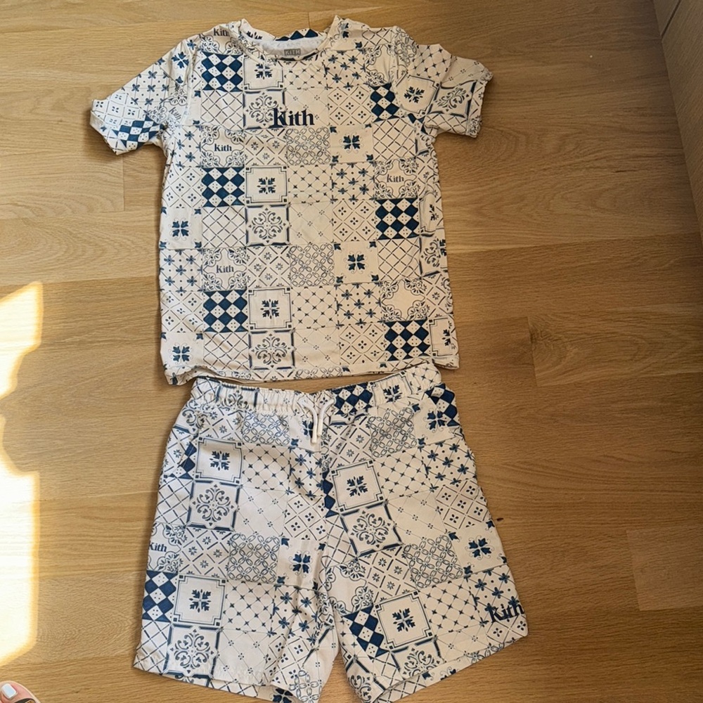 Kith Kids Swim Set - Blue and White